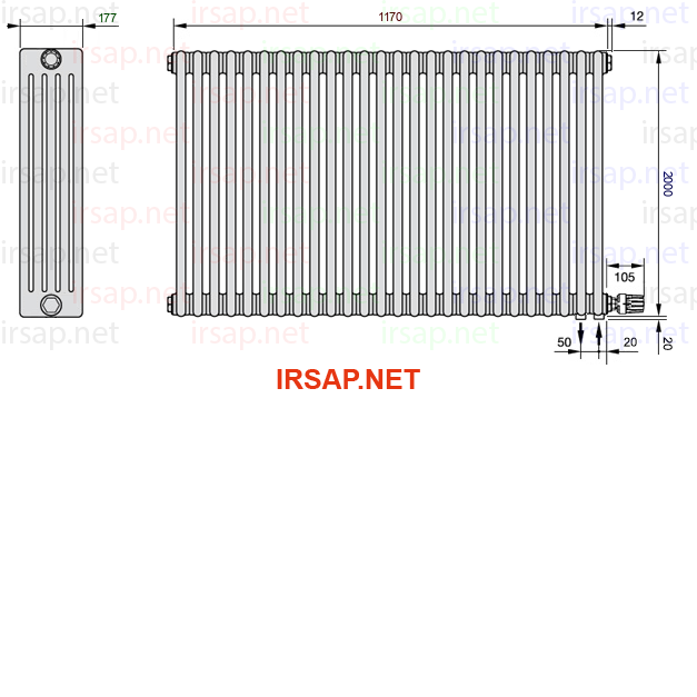 Радиатор IRSAP Tesi 52000/26 T26 CL 01
